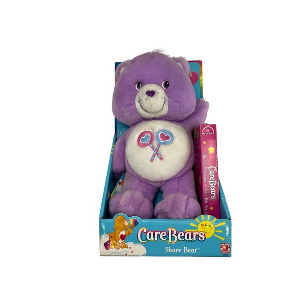 NOS Vintage Care Bears Share Bear Plush Toy Box & VHS tape collectible 2002 - Picture 9 of 10